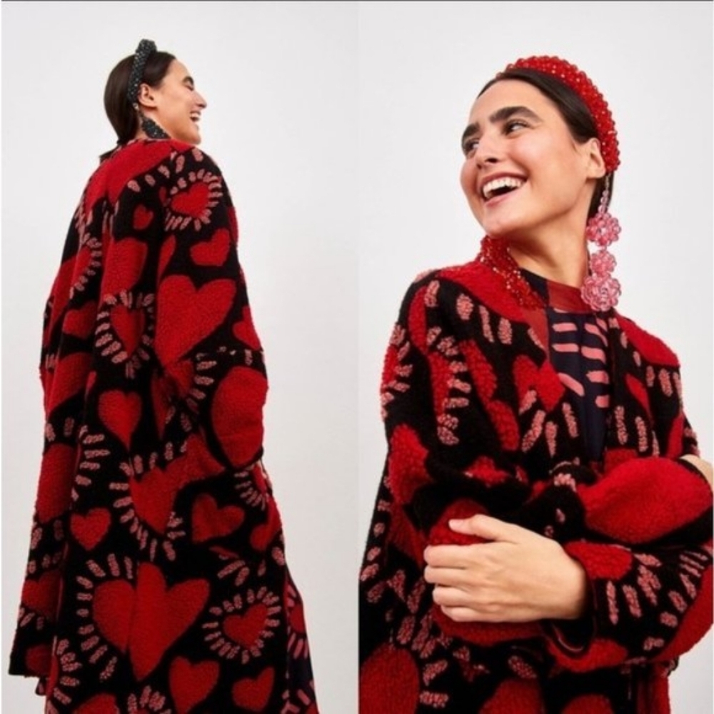 Farm Rio Hearts Midi Cardigan and Dress